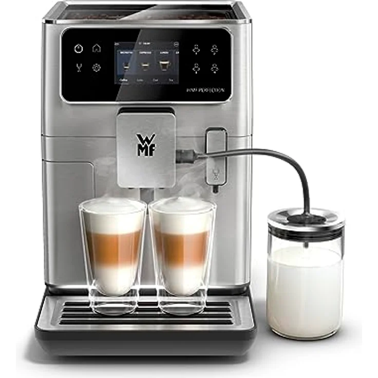WMF Perfection 680 Kaffeevollautomat mit Milchsystem, 21 Getränkespezialitäten, Double Thermoblock, Edelstahl-Mahlwerk, Nutzerprofil, 0,6l Milchbehälter, Wifi - Preisvergleich – Bild 2