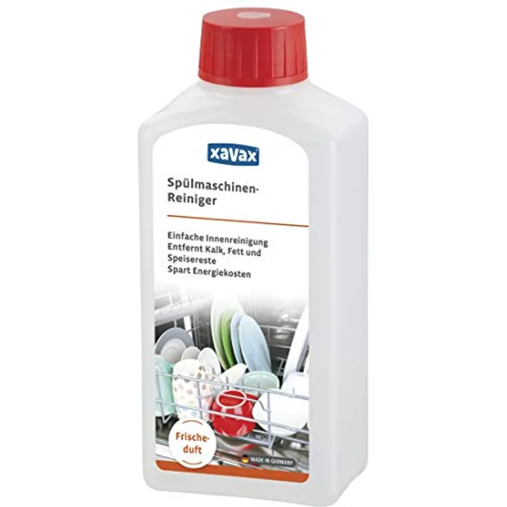 XAVAX Spülmaschinenreiniger, 250 ml mit Frischeduft, entkalkend und reinigend