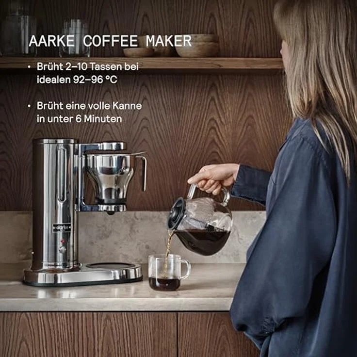 Aarke Coffee Maker, Filterkaffeemaschine von Aarke, Stainless Steel  – Bild 4