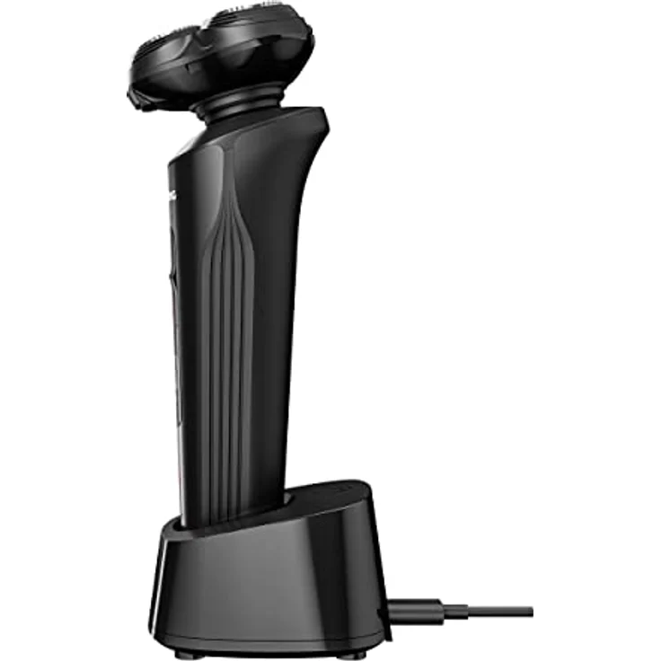 Grundig ProClub MS 9130 Herrenrasierer, BeardCare Sensor, Kunststoff des äußeren Gehäuses aus 61% recyceltem Kunststoff, Titanium Blades, Wet & Dry, Langhaarschneider, Mattschwarz/Rot – Bild 5