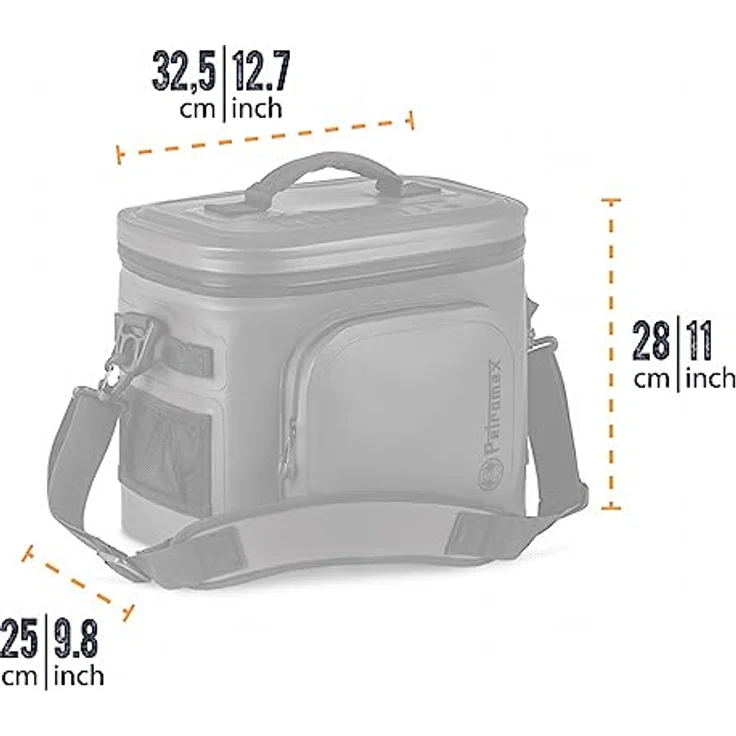 Petromax Kühlbox 8 l, graue Kühltasche mit passiver Kühlung für Ausflüge und Camping – Bild 4