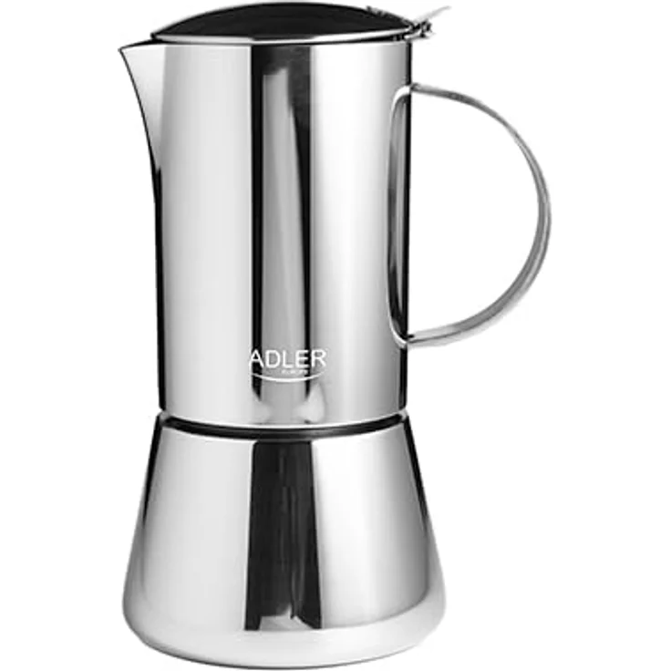 Adler Espressokocher AD 4419, Espresso Kaffeemaschine, 350ml, Spülmaschinenfest, Edelstahl, silber – Bild 6