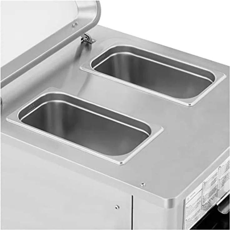 Royal Catering RCSI-18 Softeismaschine 1550 W 23 l/h 3 Geschmacksrichtungen Gastro professionelle Eis- und Sorbetmaschine, Silber – Bild 3