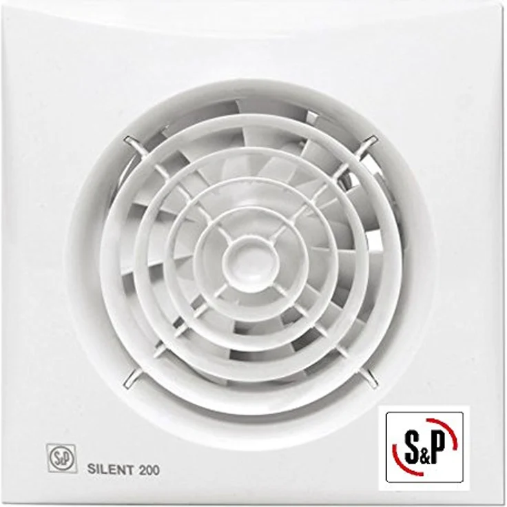 Thermorex THERMEX Fan Silent 200 CZ Scandic, Belüftungsventilator mit 180 m³/h Luftdurchsatz, geräuscharm mit 33 dB, energieeffizient 16 W – Bild 1