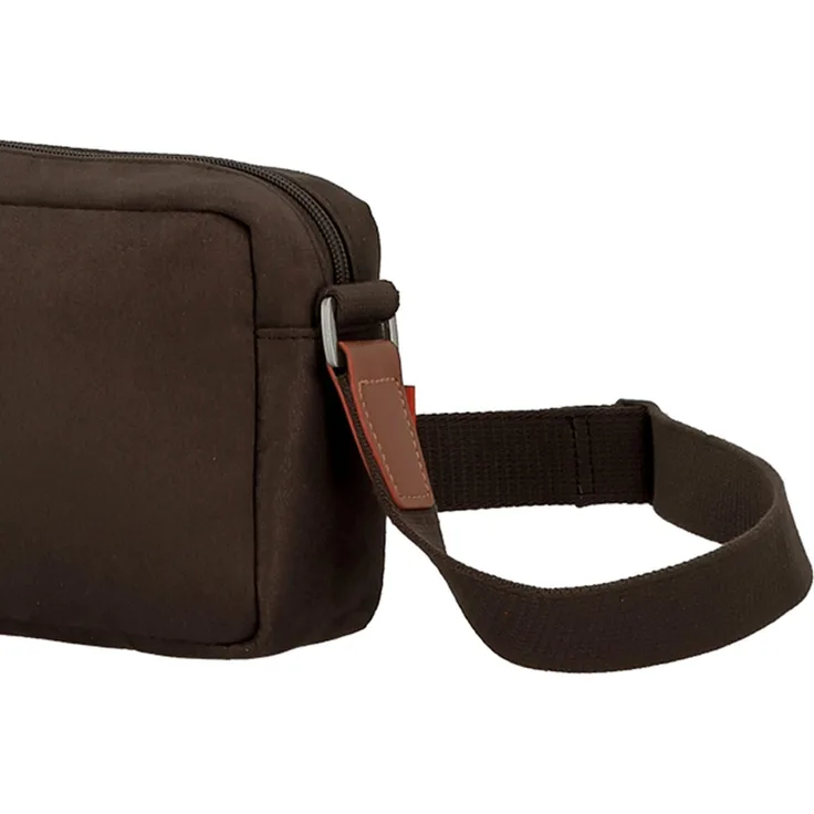 Jump Uppsala Umhängetasche 21 cm, braun, Polyester, mit Reißverschluss und verstellbarem Trageriemen