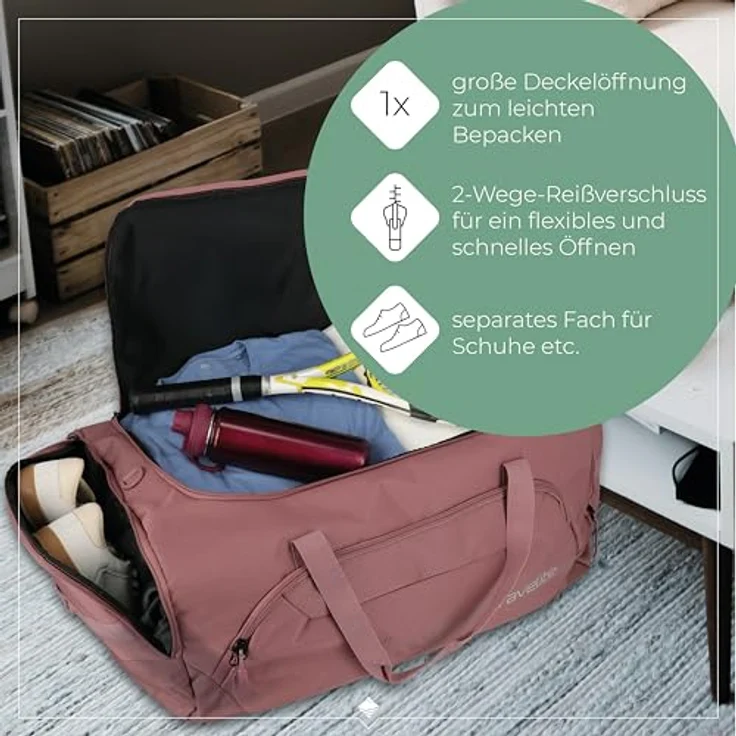 travelite Kick Off Reisetasche, 70 cm, rose – Bild 8