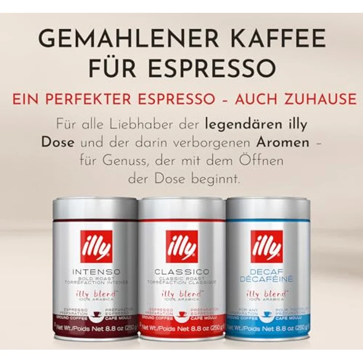 illy Kaffee, Gemahlener Espresso klassische Röstung - 1 Dose zu 125 g – Bild 4