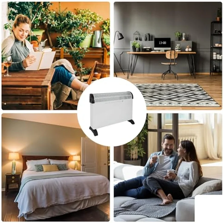 Perel Konvektor Heizkörper Schnellheizer mit Thermostat - Elektro Konvektorenheizung, Konvektor – Bild 4