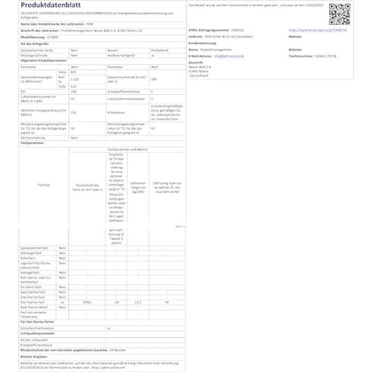 PKM GT300E Gefriertruhe, freistehend, Energieklasse E – Bild 13