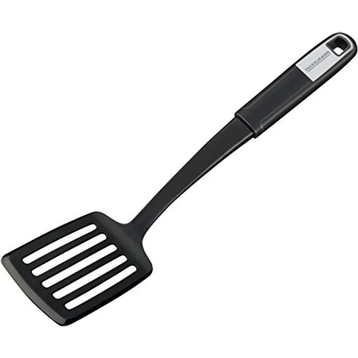 FACKELMANN Küchenhelfer-Set Sense, Kochbesteck aus hochwertigem Kunststoff mit Soft-Touch-Griff, Schwarz/Silber, 7-teilig – Bild 3