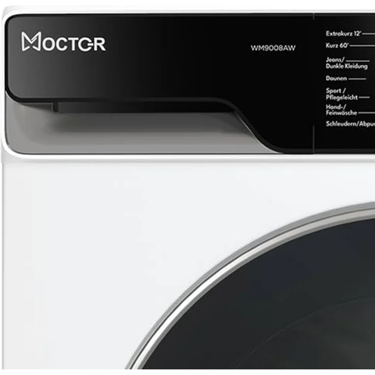 MOCTOR WM9008AW Waschmaschine Serie 9, 8kg, mit Aquastop, Microfaserfilter und WIFI-Funktion, weiß – Bild 2