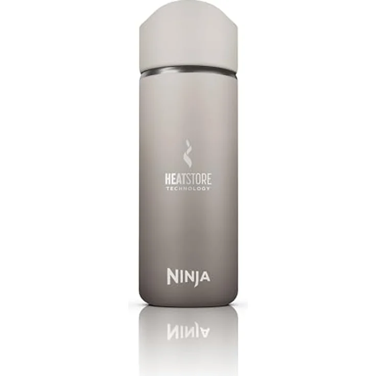 Ninja 400 ml Sip Perfect Thermosflasche für Heißgetränke, BPA-frei, spülmaschinenfest, HEATSTORE-Technologie, Stone, DW1603EUUKST – Bild 1