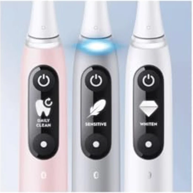 Oral-B, Elektrische Zahnbürste, iO 6S Erwachsener Vibrierende Zahnbürste Grau, Weiß – Bild 3