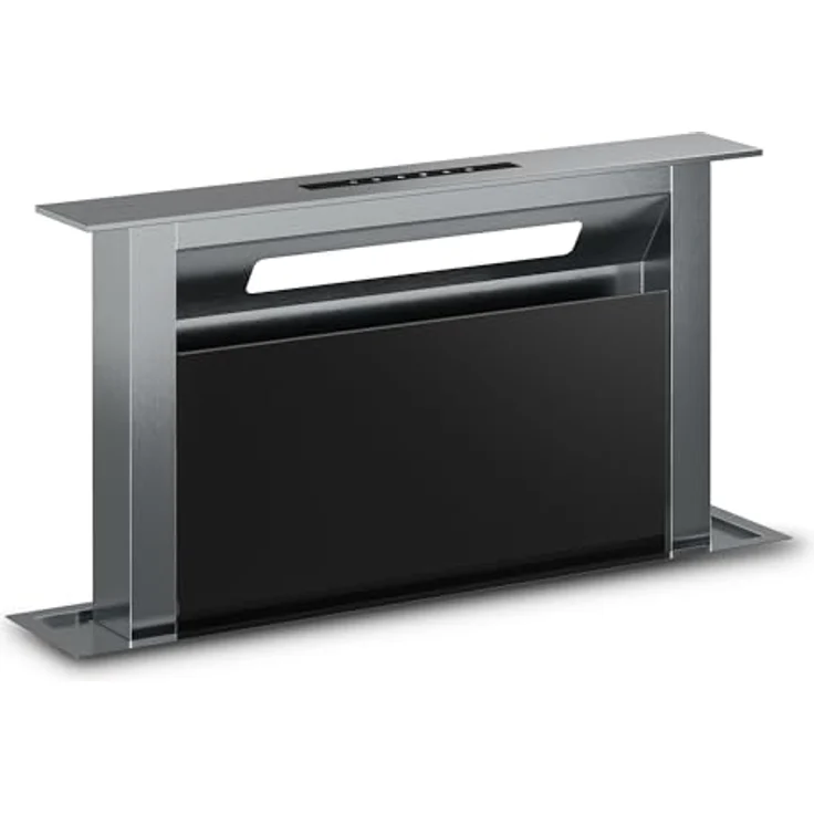 Klarstein Verosteel Dunstabzugshaube 60 cm - A++ Downdraft, 881,6 m³/h Boost, Touch-Bedienung, LED-Beleuchtung, Aluminium & Glas, spülmaschinenfester Filter – Bild 1