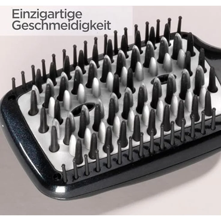 BaByliss Paris HSB101E Ionic-Glättbürste für schonende Glätte mit Anti-Frizz Effekt, schwarz & Ionen-Technologie für seidig glattes Haar – Bild 4