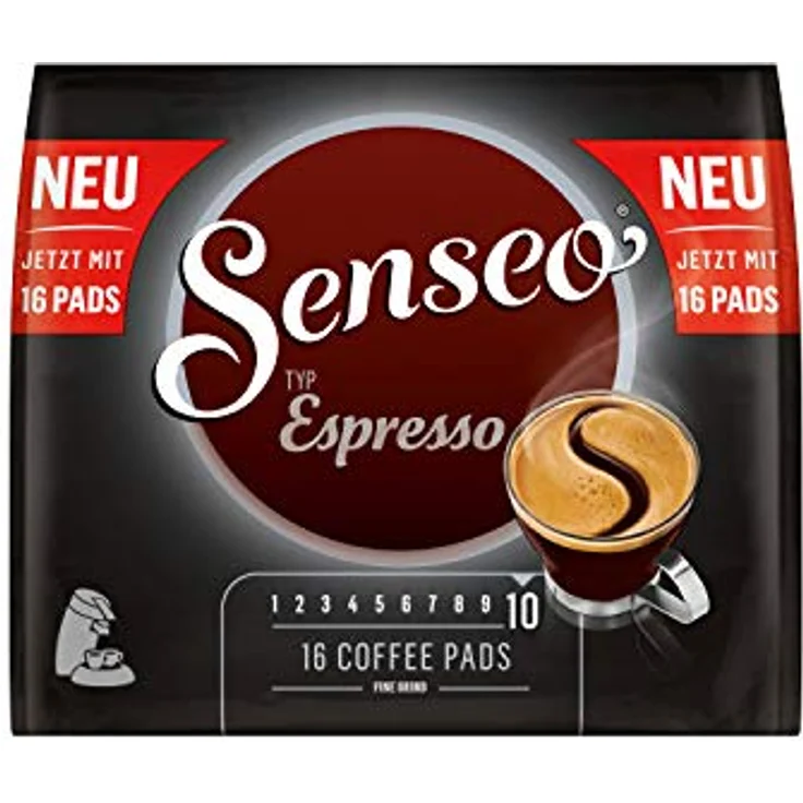 Senseo Typ Espresso, Kaffeepads, Aromatisch und Vollmundig, Röstkaffee, Kaffee, 80 Pads – Bild 2
