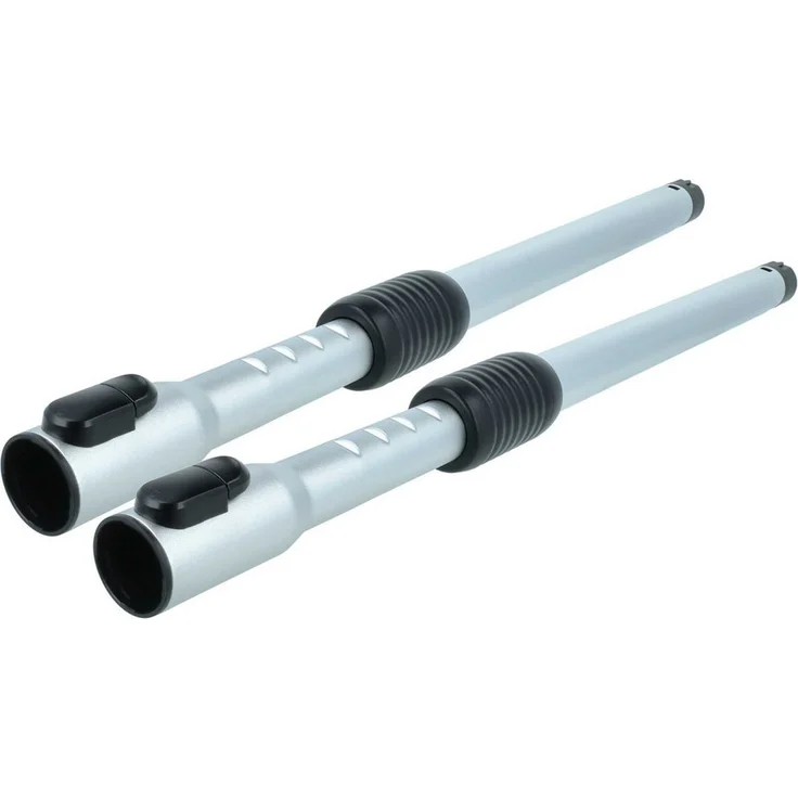 vhbw Staubsaugerrohr für Samsung VCC9630V32XEF, VCC9560H3KXEO, VCC9630V31BOL, Teleskop Rohr in schwarz/silber, ausziehbar von 53,2 bis 79,5 cm, Klickmechanismus, Aluminium/Kunststoff