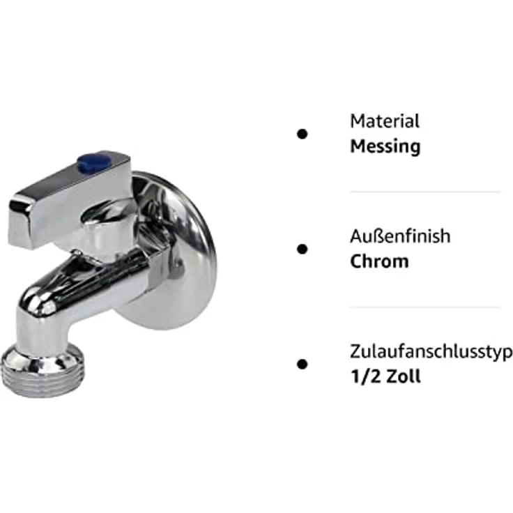 K&G Sanixa EMVA7903 Geräteventil Kombi-Eckventil Kugelhahn Anschluss-Ventil Badinstallation Wasseranschluss-Verteiler Geräteanschluss Waschmaschine Spielmaschine – Bild 4