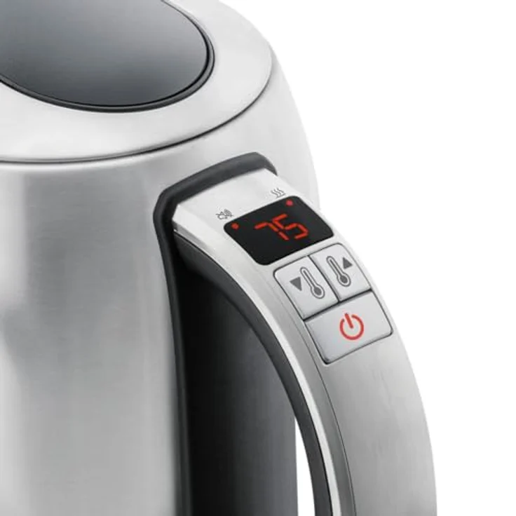 Riviera & Bar Wasserkocher Edelstahl 1,5L, 2200W, einstellbare Temperatur 50-100°C, LCD-Display, Warmhaltefunktion, Überhitzungsschutz, rostfreier Stahl – Bild 2