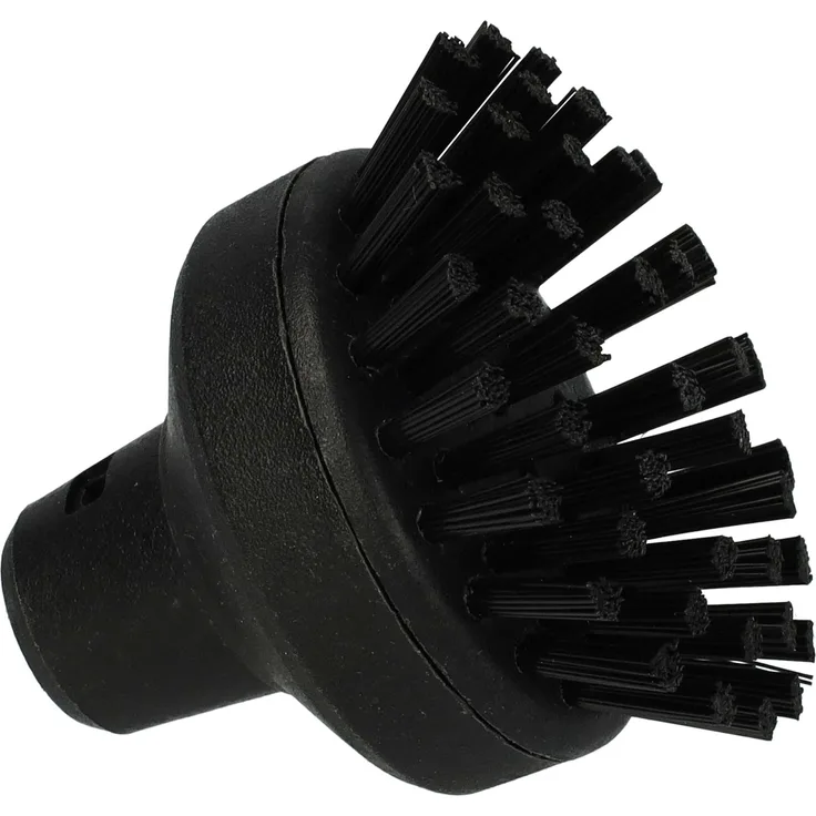 vhbw Rundbürste groß, kompatibel mit Kärcher Dampfreiniger SC 4 Deluxe EasyFix Premium, schwarz, ideal für schwer zugängliche Stellen