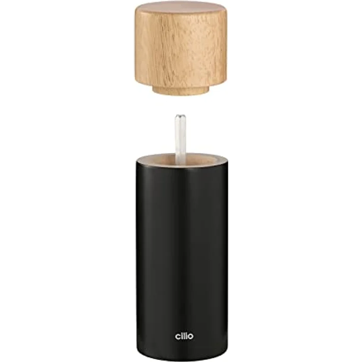 Cilio Pfeffermühle Calabria Manuell, Gewürzmühle mit Keramikmahlwerk, schwarz - Preisvergleich – Bild 3