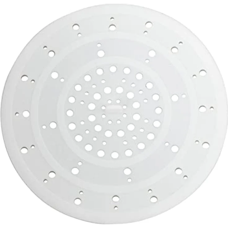 Wenko Abfluss-Sieb Spülbeckensieb, Silikon, Ø 12 x 0,3 cm, weiß – Bild 4