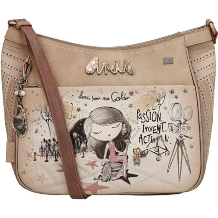 Anekke Hollywood Umhängetasche 28 cm, mehrfarbig, 100% Polyurethan, 28 cm x 12 cm x 27 cm – Bild 1