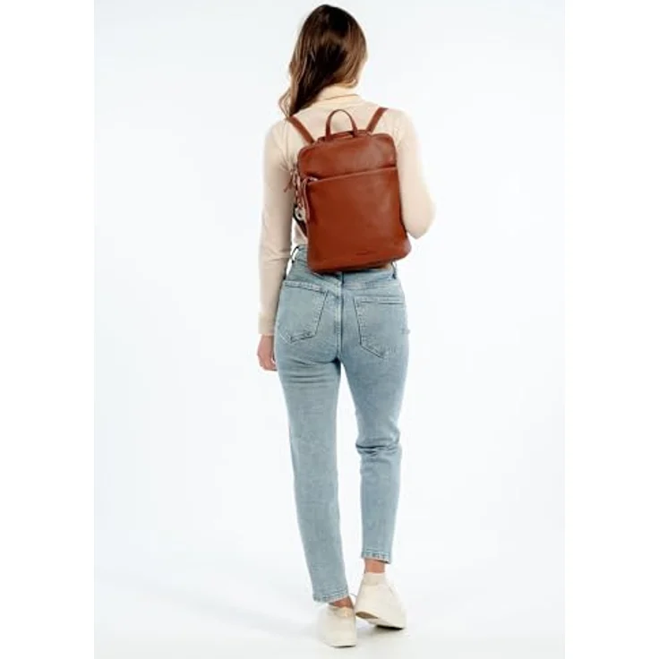 Suri Frey SFY Debby City Rucksack, 30 cm, braun, 100% Polyurethan, kompakt und stilsicher – Bild 2