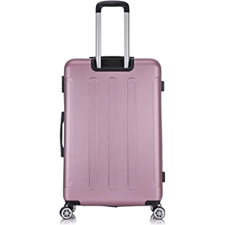 Flexot® Flex-2045 Koffer XL, Rosa Zwillingsrollen Hartschale - Leicht & stabil, elastische Oberfläche, 16 Farben zur Auswahl – Bild 3