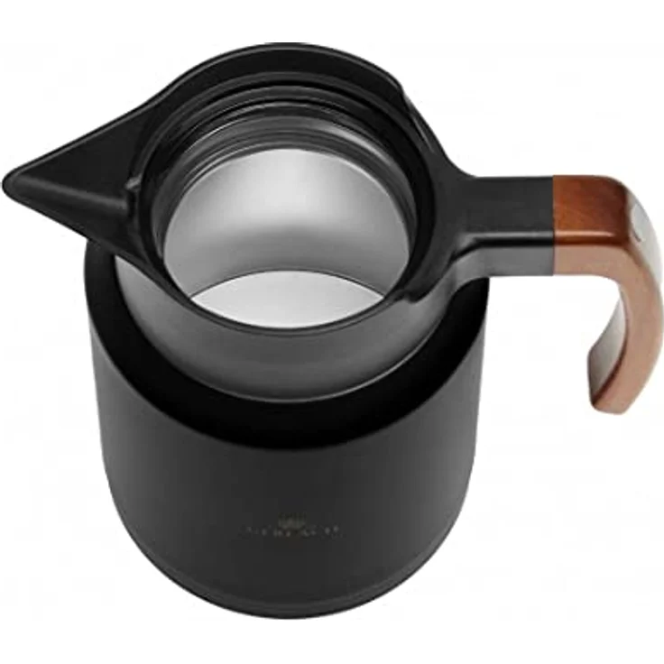 Gerlach Natur Isolierkanne Thermoskanne 1,2 L Thermo-Teekanne Kaffeekanne Aus Edelstahl Kanne Für Kaffee Tee Unterwegs Outdoor Hält 12 Stunden Heiß 6 Stunden Kalt Schwarz – Bild 3