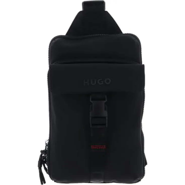 Hugo Marsel Mini Bag Umhängetasche 18 cm, schwarz, 100% Polyester, kompakte Größe 18 cm x 7 cm x 29 cm