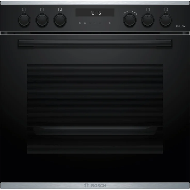 Bosch Exclusiv HEH278BB4 Einbau-Herd, 60 x 60 cm, Schwarz, mit pyrolytischer Selbstreinigung