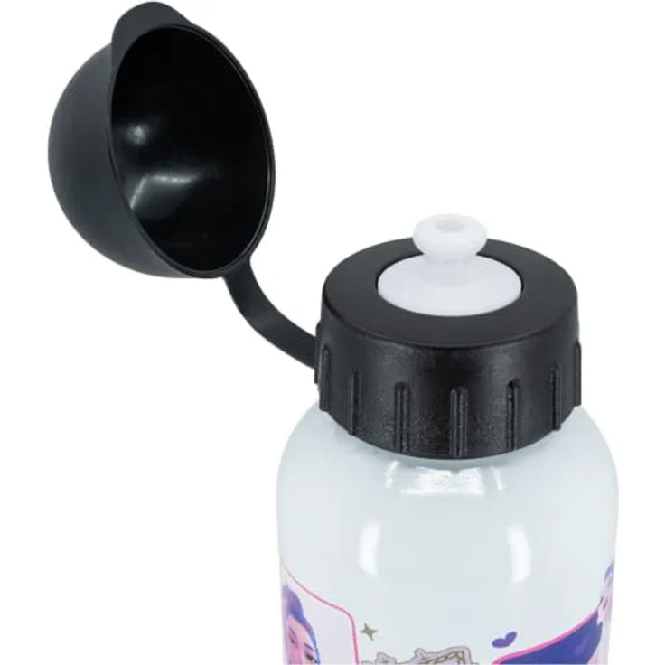 K-Pop Demon Hunters Trinkflasche Aluminium 400 ml, leichte Kinderflasche für Schule und Freizeit, kompakt und handlich – Bild 3