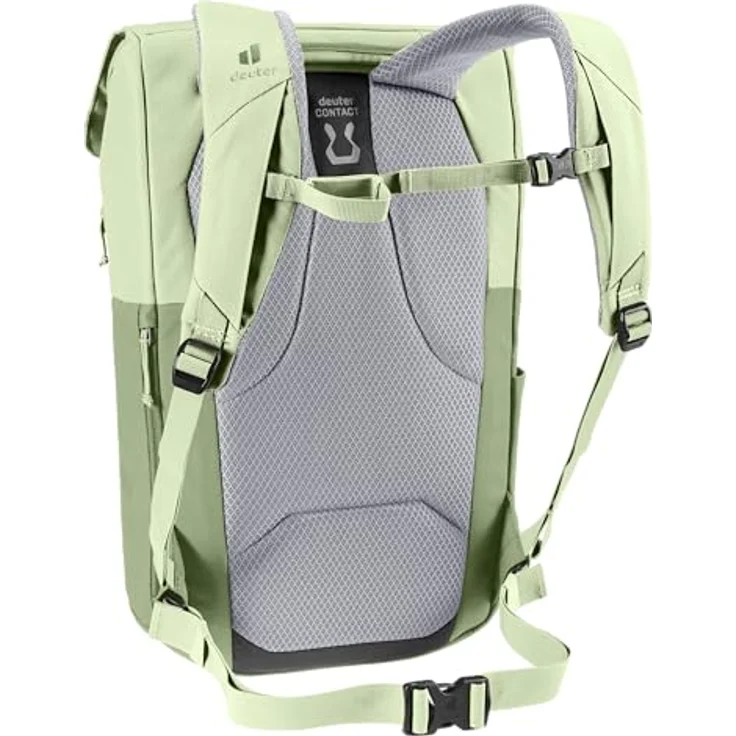 Deuter UP Seoul, Freizeit-/Laptoprucksack aus 100% recycelten Materialien, Farbe grove-mineral, mit gepolstertem Rücken und verstellbaren Schulterriemen – Bild 4
