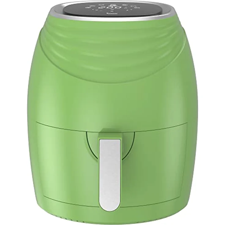 TurboTronic by Z-Line Heißluftfritteuse 3,5 Liter, 7 Programme, Fettfrei ohne Öl, Retro digital Airfryer AF11D, 1200W, Blau – Bild 2