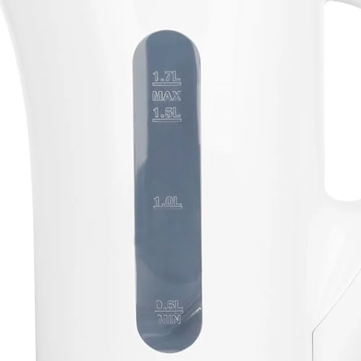 Emerio WK-125130 Wasserkocher, 1,7L, 2200W, automatische Abschaltung, Trockengehschutz, Überhitzungsschutz, Anti-Rutsch-Füße, Weiß – Bild 5