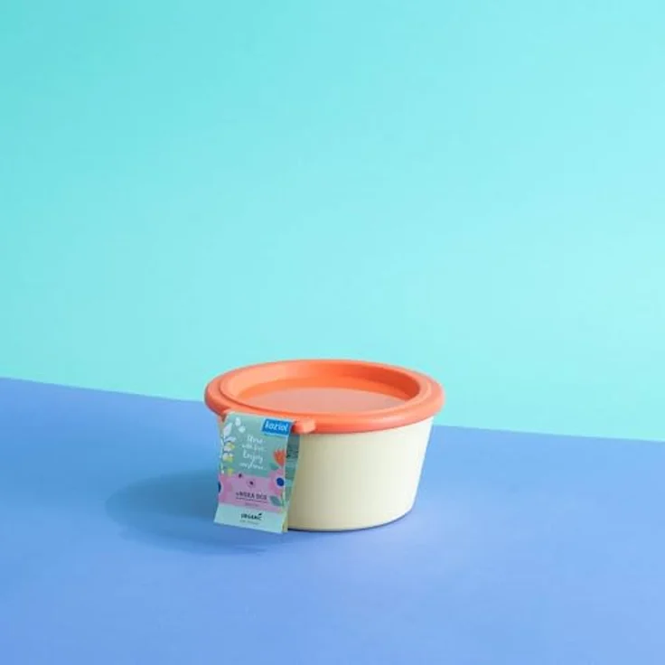 Koziol NORA BOX 700 ml | Bruchfeste und auslaufsichere Frischhaltedose aus biozirkulärem Kunststoff | Spülmaschinen- & gefriergeeignet | Farbe: sweet yellow/strong coral – Bild 4