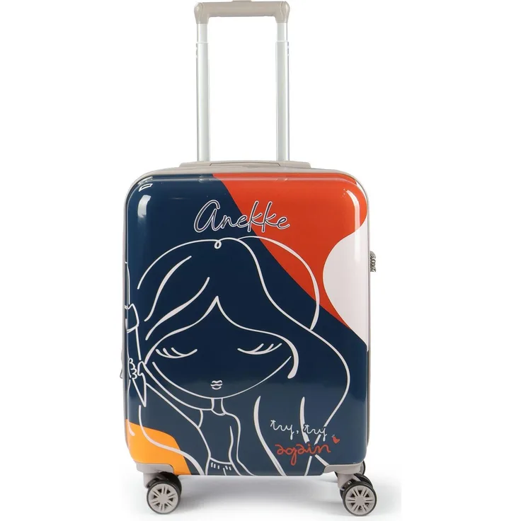 Anekke Eikon Kabinentrolley 55 cm, 4 Rollen, Mehrfarbig, mit Dehnfalte und TSA-Schloss, (37 l)