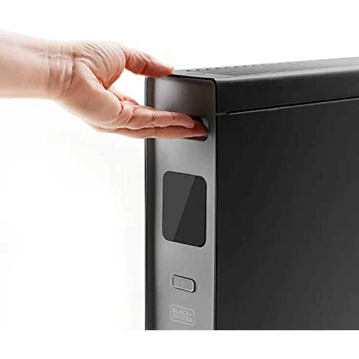 BLACK+DECKER BXCSH2001E - Gebläsekonvektor, Heizung, Lüftung, 2000W, LED-Anzeige, 2 Leistungsstufen, Timer, Überhitzungsschutz, Tragegriff, schwarz – Bild 3