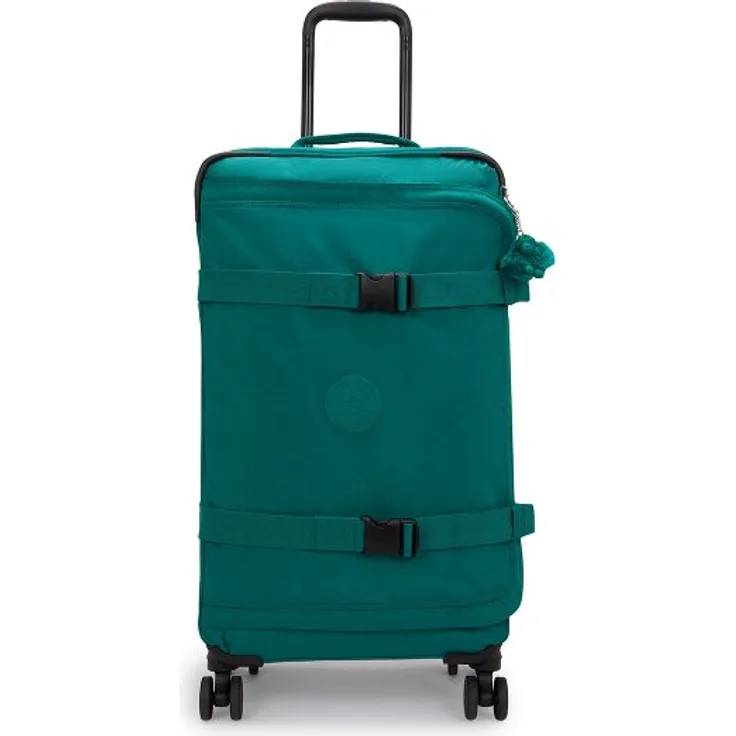 Kipling Basic Spontaneous, 4 Rollen Trolley M 66 cm, grün, 100% Polyamid