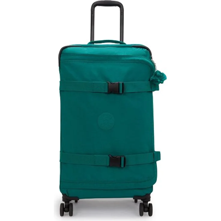 Kipling Basic Spontaneous, 4 Rollen Trolley M 66 cm, grün, 100% Polyamid