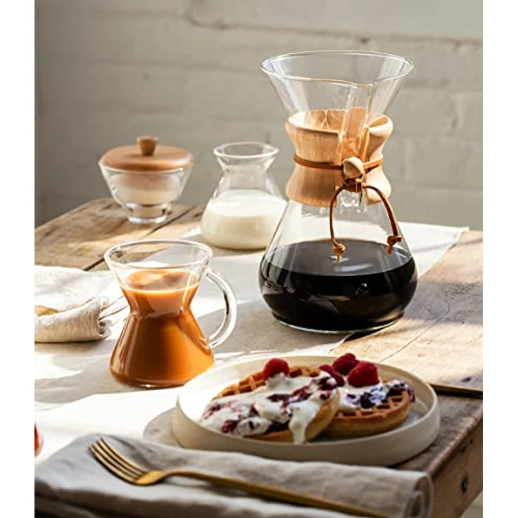Chemex CM-10A Kaffee Zubereiter, Glas, 900 milliliters, Braun, Transparent – Bild 9