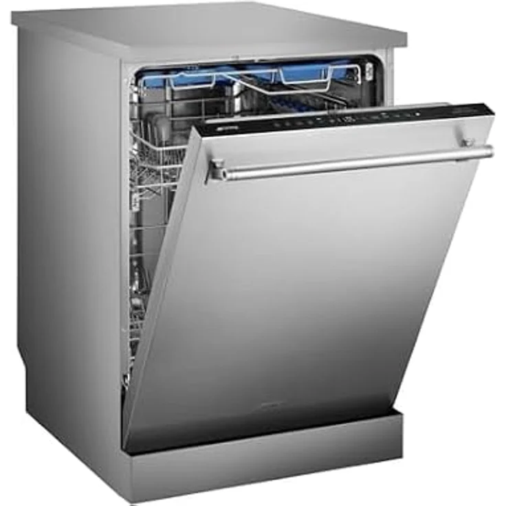 Smeg LVS345BQSTX, Freistehende Spülmaschine für 14 Maßgedecke, Edelstahl, 8 Programme – Bild 4