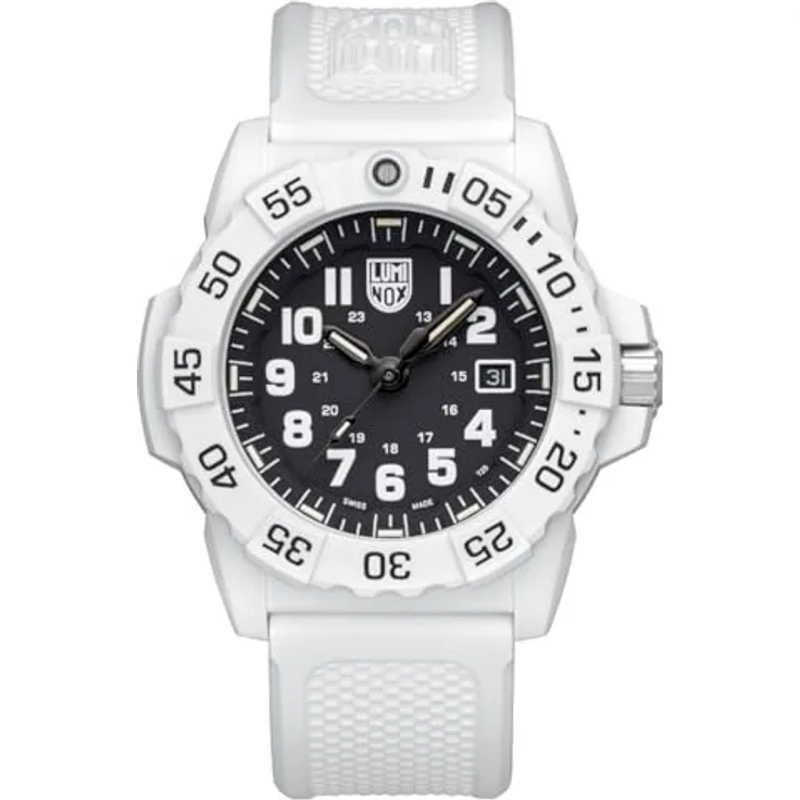 Luminox XS.4231.Set, Herren Analog Uhr mit Schweizer Quarzwerk, 45 mm CARBONOX Gehäuse, Silikonarmband, Wasserdicht bis 20 bar, Luminox Light Technology