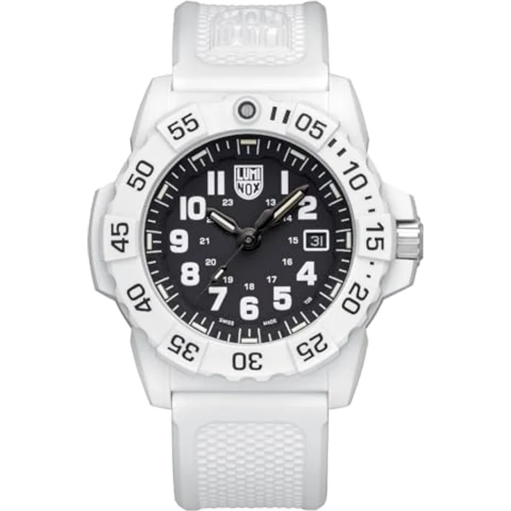 Luminox XS.4231.Set, Herren Analog Uhr mit Schweizer Quarzwerk, 45 mm CARBONOX Gehäuse, Silikonarmband, Wasserdicht bis 20 bar, Luminox Light Technology – Bild 1