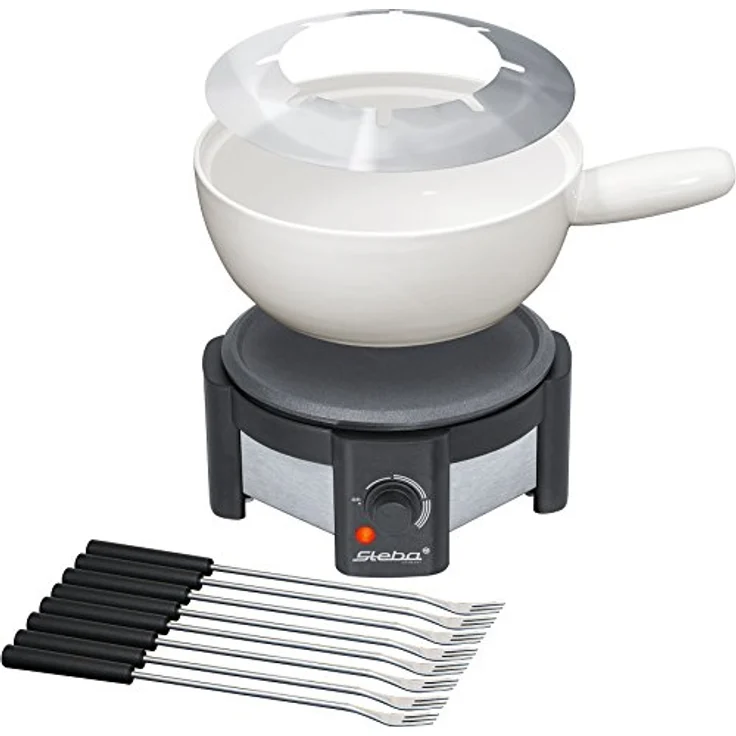 Steba FO 1.2 Fondue - 1500 W-Keramiktopf mit 8 Gabeln - Preisvergleich – Bild 4