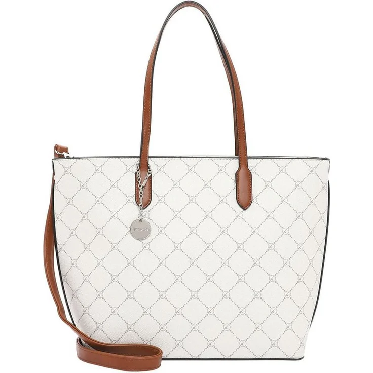 Tamaris Shopper TAS Anastasia, für Damen, Echtleder-Optik, Karo-Design, mit Logo-Anhänger – Bild 1