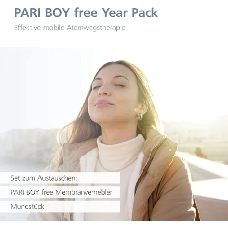 PARI BOY free Year Pack – Set zum Austauschen für Ihr Inhalationsgerät – Membranvernebler, Mundstück - Pari BOY free Zubehör – Bild 3