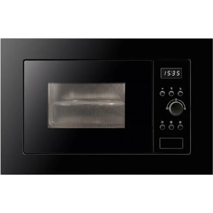 Oranier Mikrowelle, Schwarz, mit Kindersicherung, Garraumbeleuchtung, elektronischem Bedienfeld und LED-Display, 59.5x38.4x31.9 cm