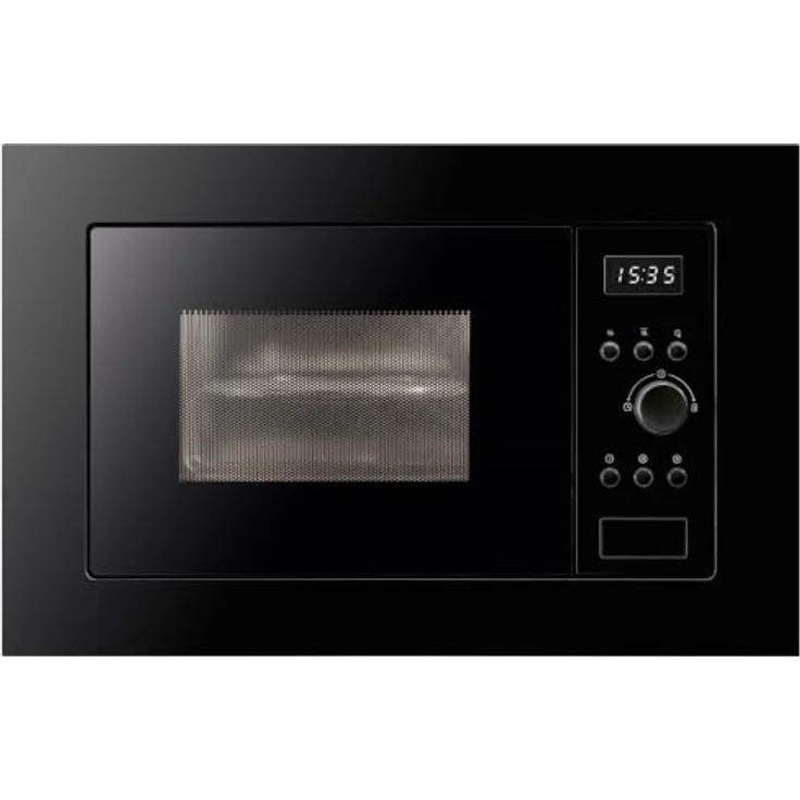 Oranier Mikrowelle, Schwarz, mit Kindersicherung, Garraumbeleuchtung, elektronischem Bedienfeld und LED-Display, 59.5x38.4x31.9 cm – Bild 1